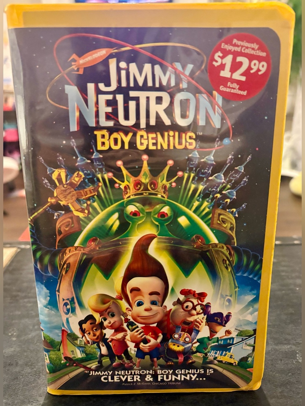 Jimmy Neutron Boy Genius VHS VCR Video Tape Used Clamshell Animation Nickelodeon